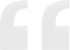 Light gray quotation mark opening a student testimonial